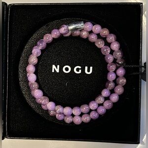 💜💜 NOGU Purple Jade Silver Gemstone Wrap 💜💜